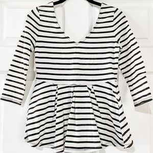 Victoria’s Secret striped peplum top